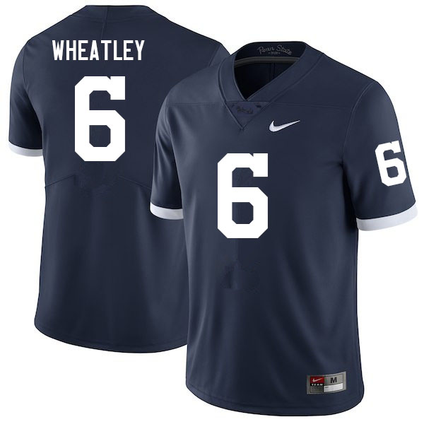 NCAA Nike Men's Penn State Nittany Lions Zakee Wheatley #6 College Football Authentic Navy Stitched Jersey URV7298WP